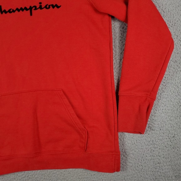 Champion Red Casual Pullover Sweater Hoodie Sweatshirt Adult Size Small - Picture 5 of 12